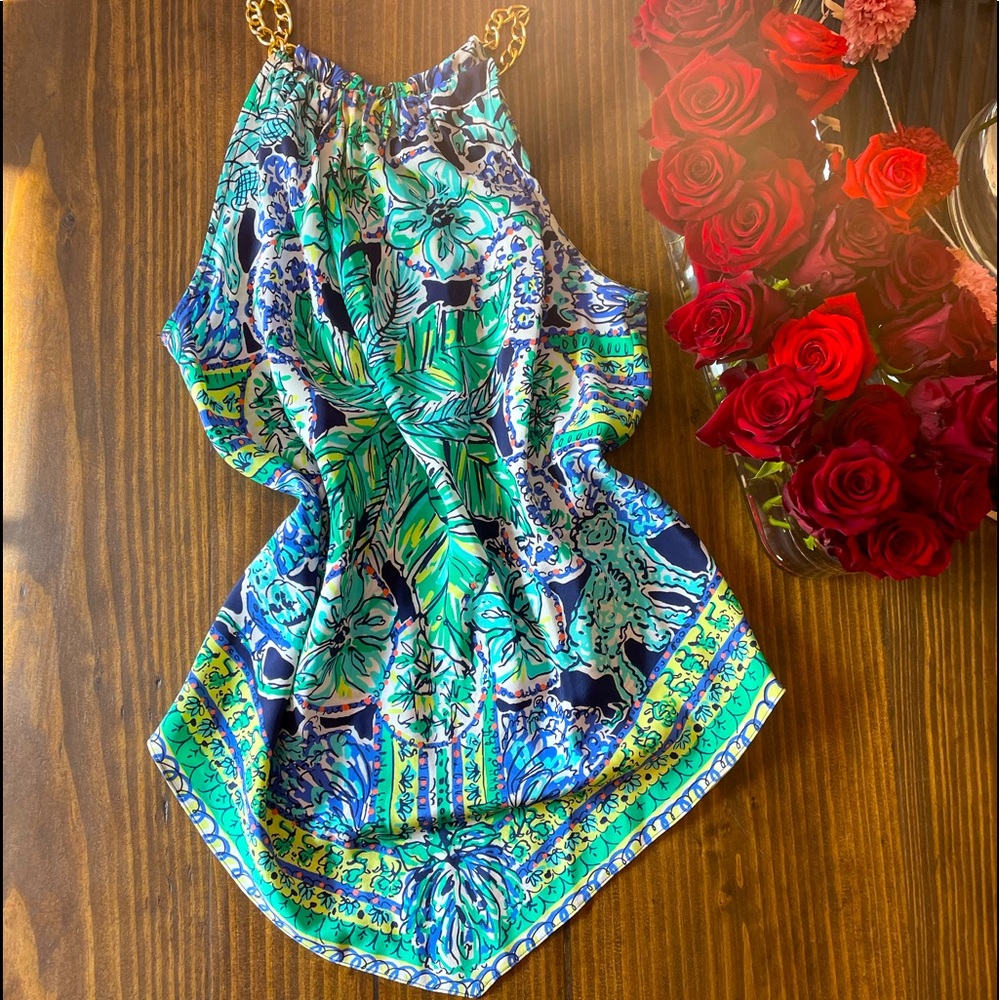 Lilly Pulitzer- Cabana Escape Artist Chain Halter 🌱 🌈